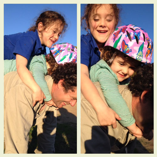 Really bad photos (complete with iPhone and photographer shadows) of a really nice moment this Autumn.